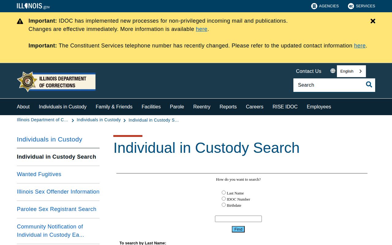 IDOC search for Edgar County released inmates